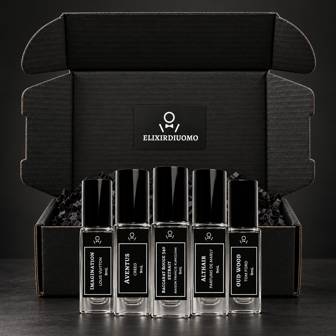 Elixir travel sprays shown as packaging examples